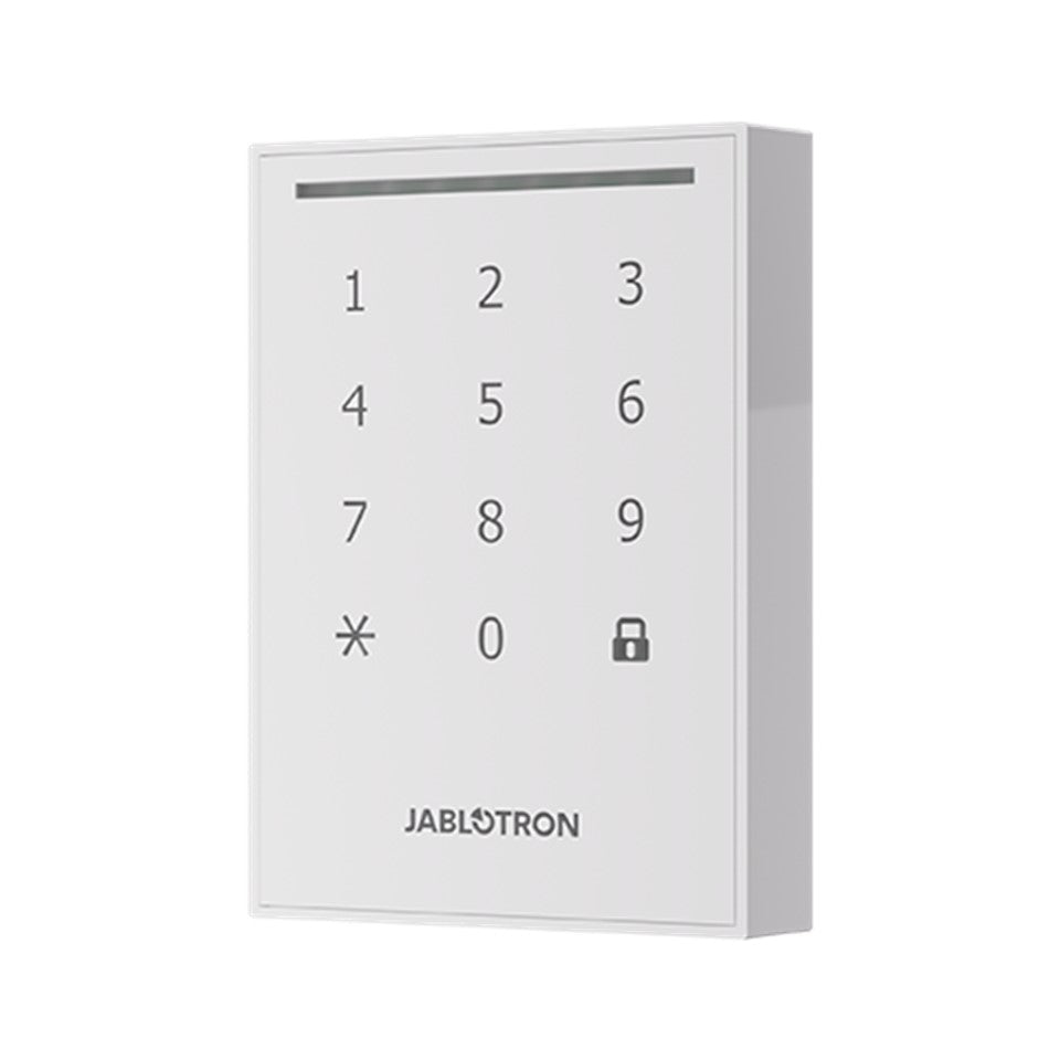 Jablotron JA-121E-WH Bus outdoor keypad with reader - white