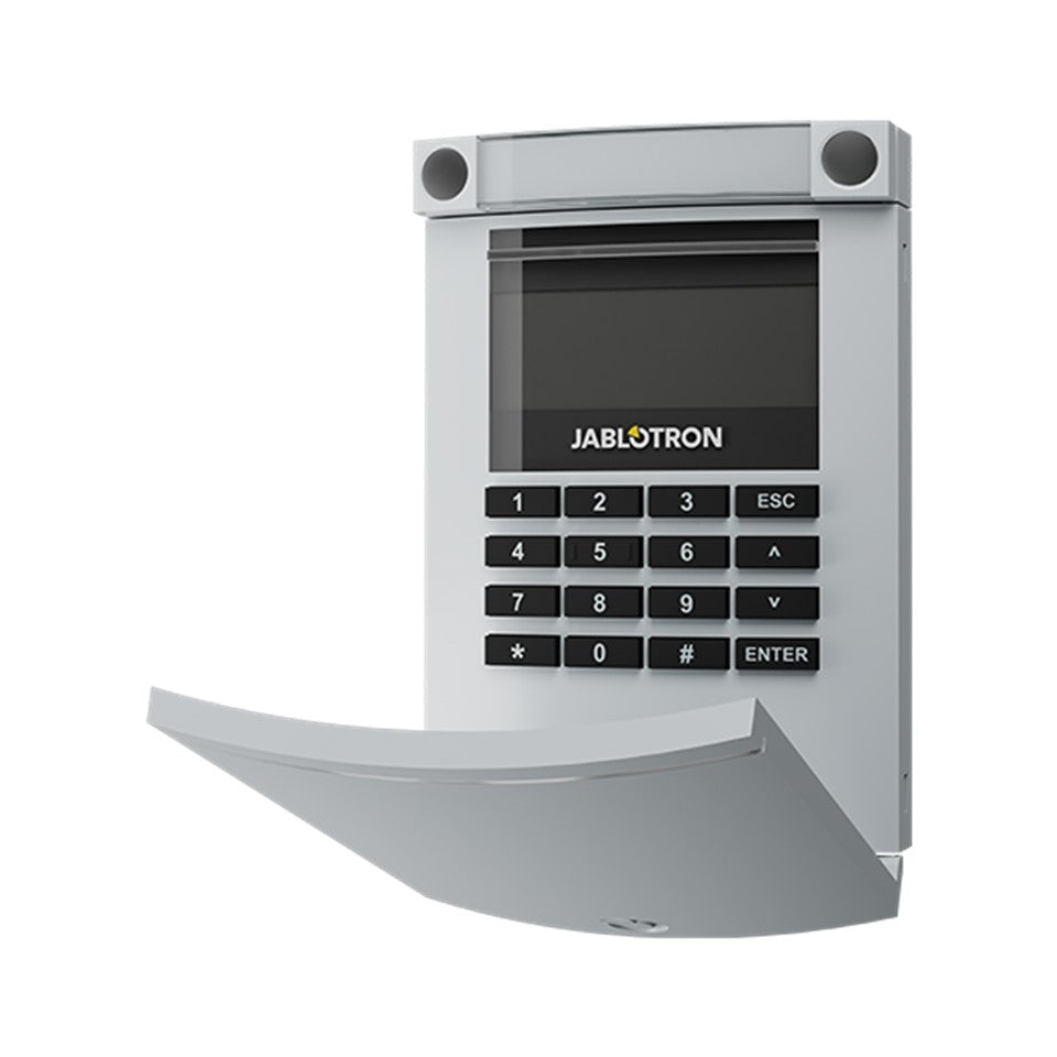 Jablotron JA-154E-GR Wireless access module with display, keypad and RFID - grey