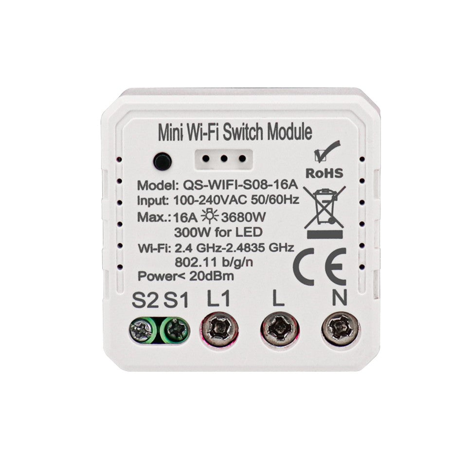 Smarty SM-WIFI-S08-16A 1 channel WiFi Switch Module